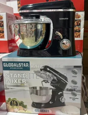 Globalstar Standing Mixer* 1200w Stainless Steel Bowl With 5.2l