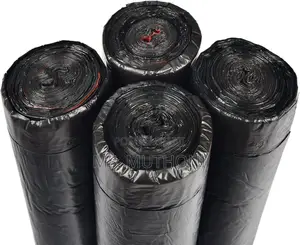 Black Strong Drawstring Trash Bags (75pc)