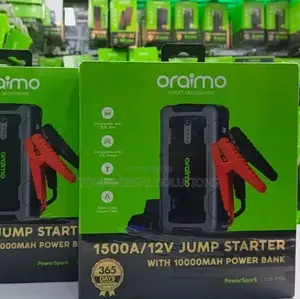 Oraimo Power Spark 1500a 12v Car Jump Starter With 10,000mah