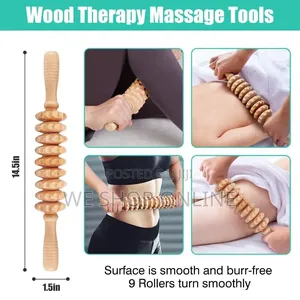 Wood Therapy Massage Rolling Pin
