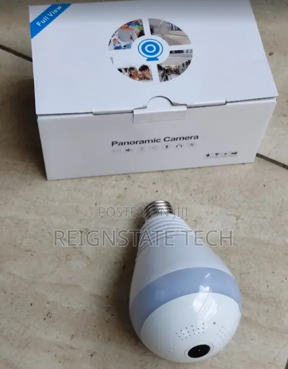 Panoramic Wifi 1080p Ip Camera Light Bulb for Home Security