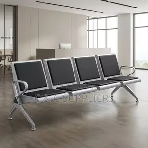 4-Link Padded Office Bench