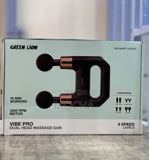 Green Lion Vibe Pro Dual Head Massage Gun - Black