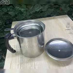 Silver 1.3 Litres Stainless Steel Metallic Oil Filter 