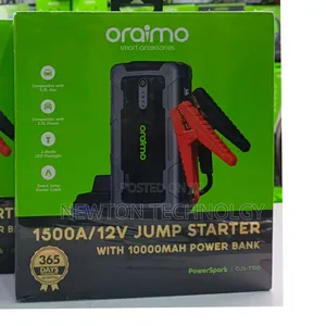 Oraimopower Spark1500a 12v Car Jump Starter With 10,000mah Powerbank