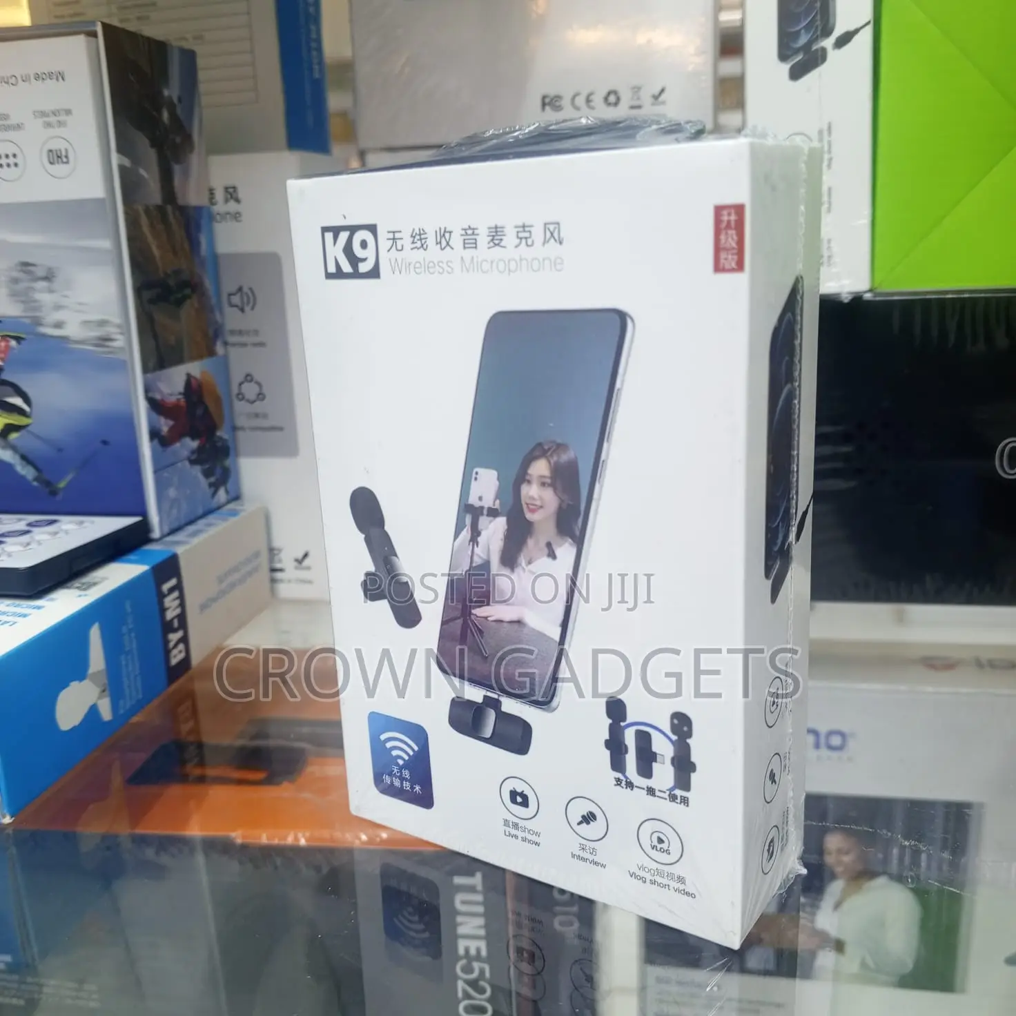  Wireless Microphone for iPhone Android Vlogging Recording