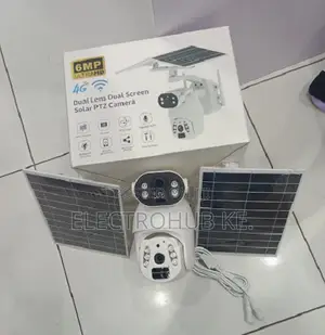 Solar Powered 4g Outdoor Ubox Dual Lens 6mp Hd Camera