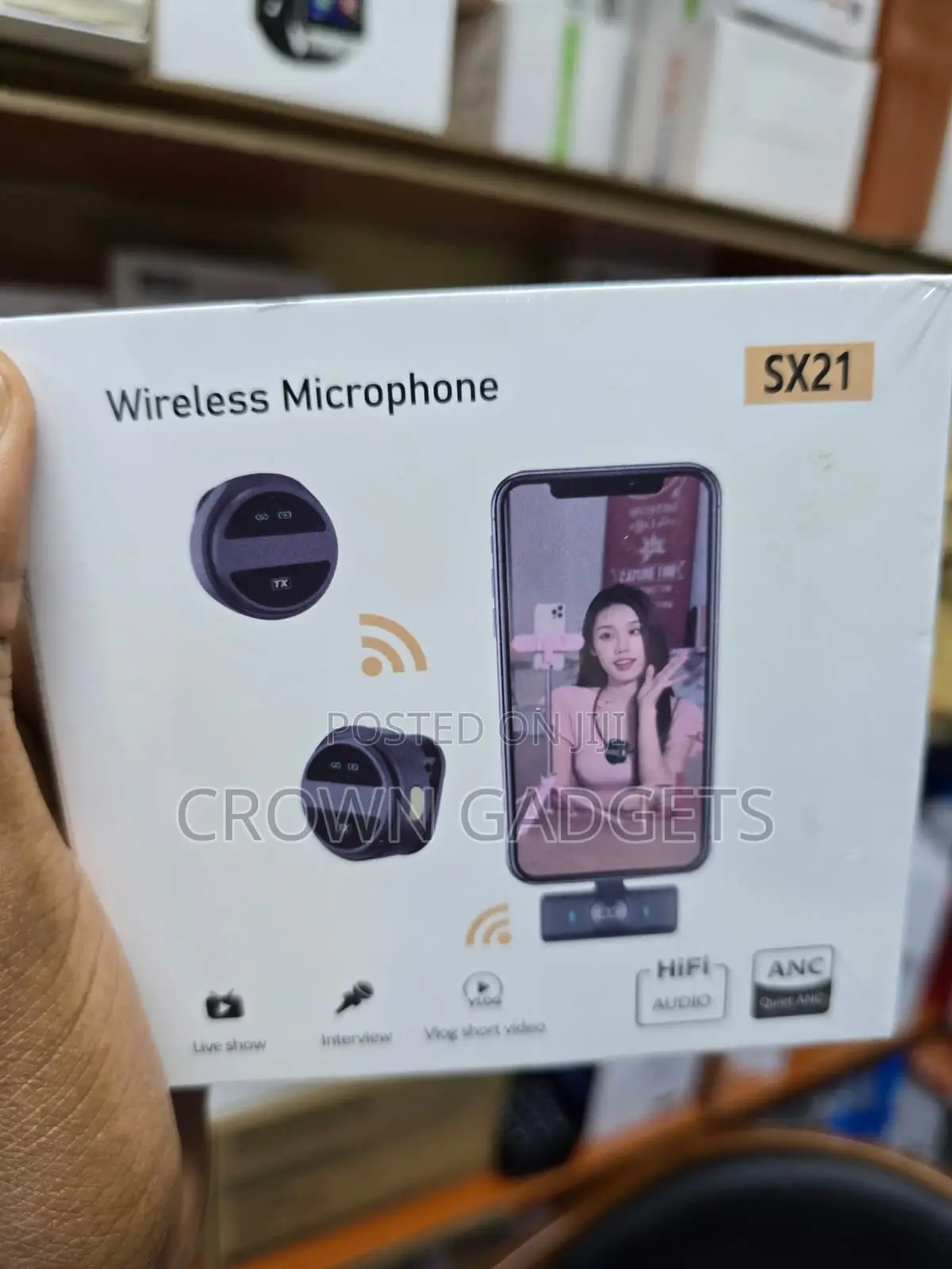 Sx21 Wireless Lavalier Microphone for Vlogging and Interviews
