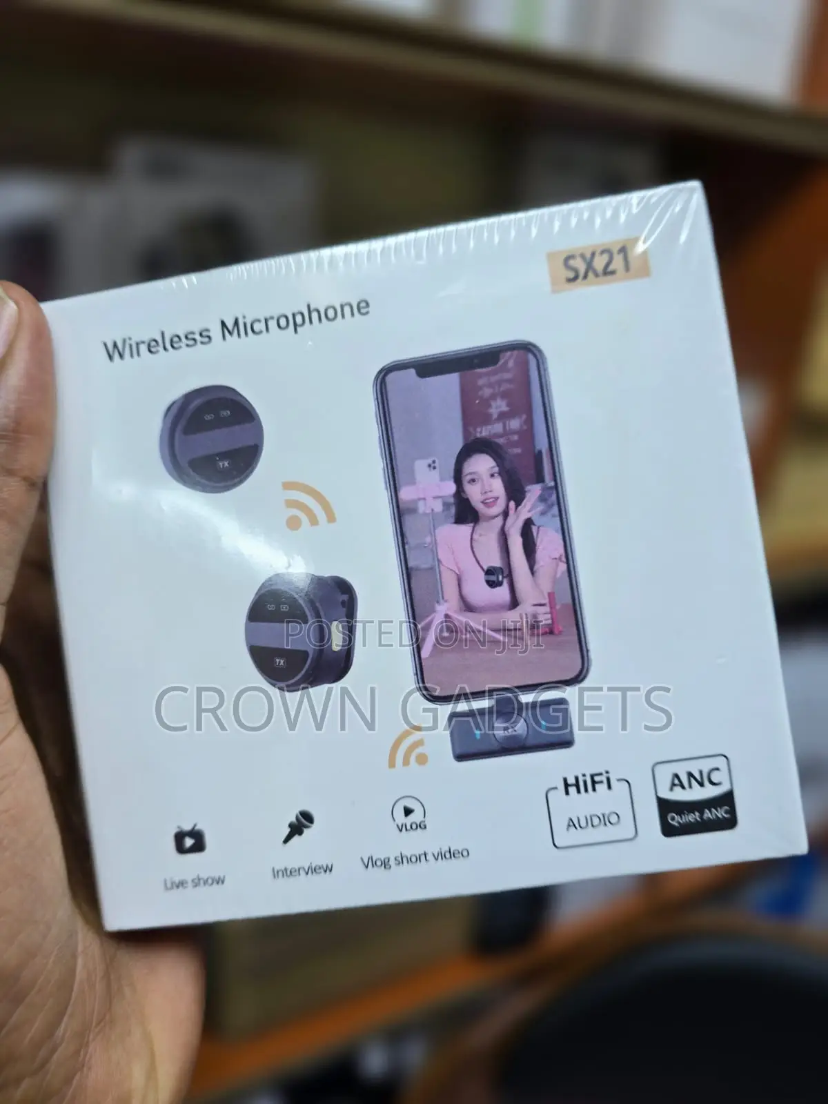 Sx21 Wireless Lavalier Microphone for Vlogging and Interviews