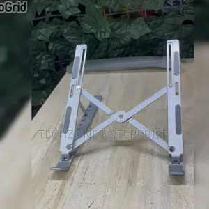 *Metallic Foldable Laptop Stand Fits Up to 15 Inches
 