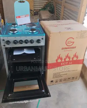 Eurochef Stand Cooker, 3 Burner, 1 Electric Plate - Electric Oven