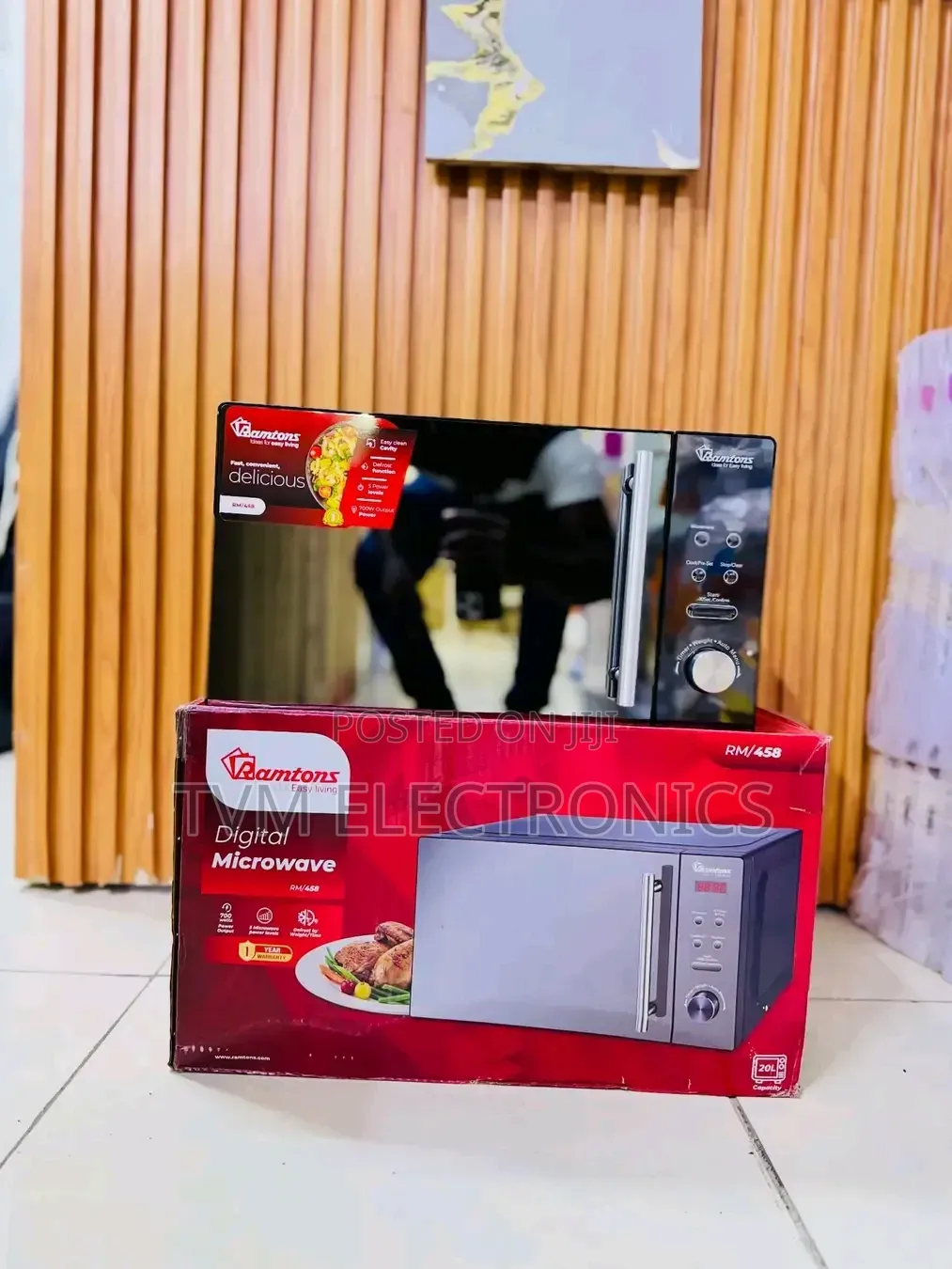 Ramtons 20 Liters Digital Microwave Glass Door- Rm/458