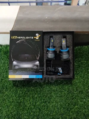 Universal 3 Color Led Headlights – High Brightness Car Bulbs