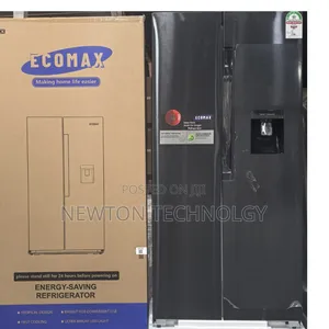Ecomax 454ldark Silver Side by Side With Dispenser Refrigerator