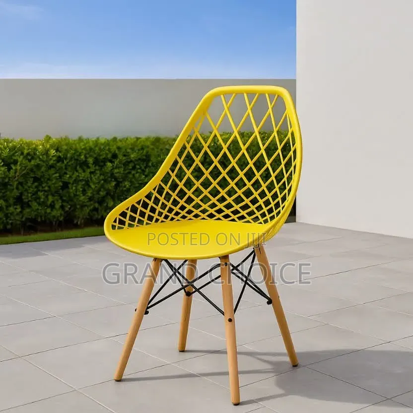 Mesh Eames Chairs Yellow
