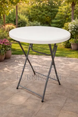 Round Foldable Plastic Table
