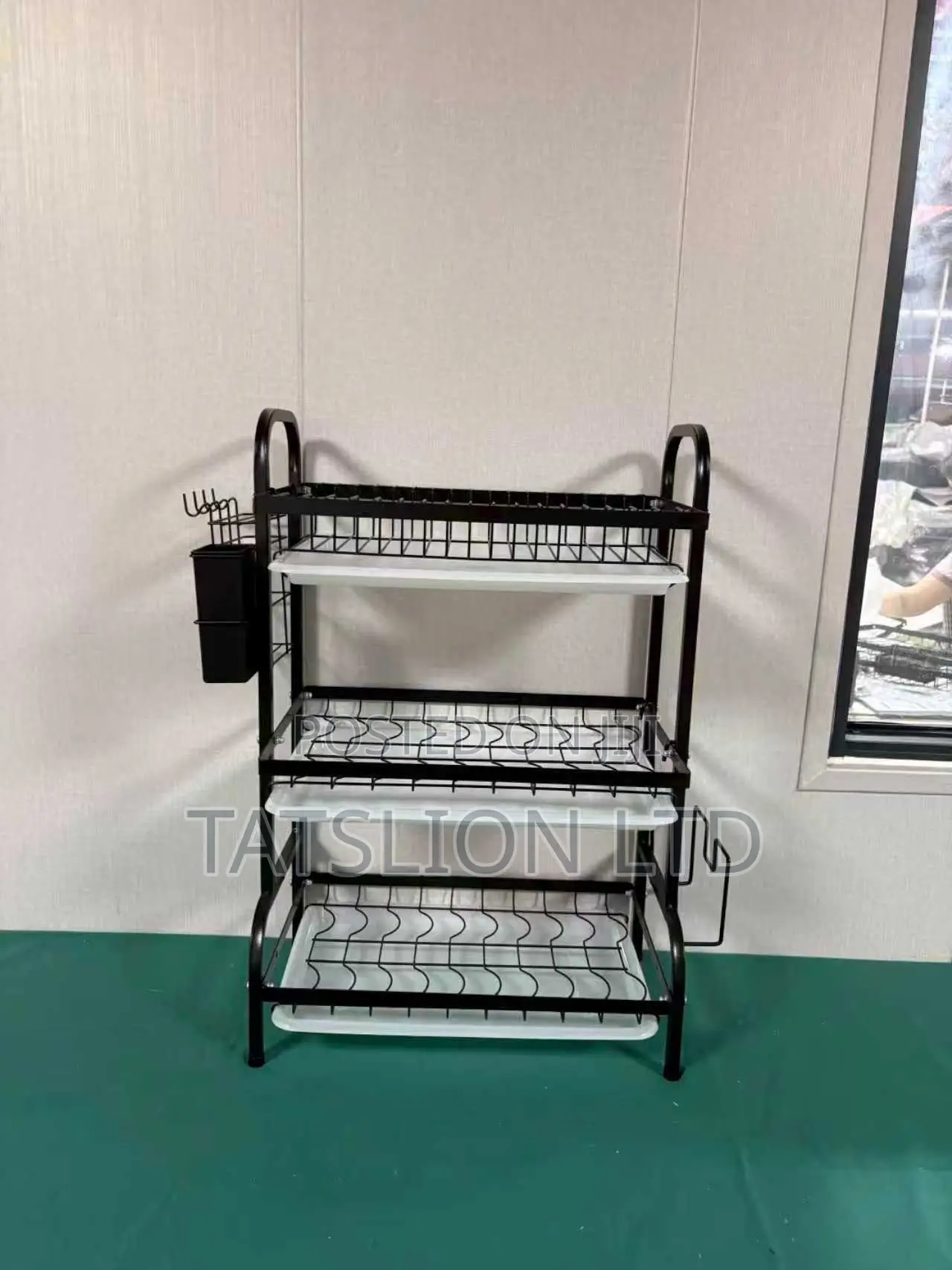Executive Carbon Black Advanced 3 Layer Dish Rack