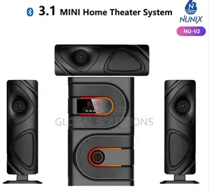 Mini Home Theater System Featuring A Central Subwoofer