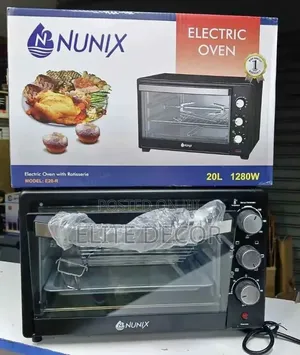 Nunix 20l Electric Oven (With Rotisserie, Some Versions With Hot Plate