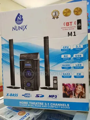 Nunix 3.1ch Bluetooth Mini Home Theater System