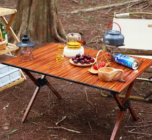 Outdoor Table: Portable Carbon Steel Folding Table