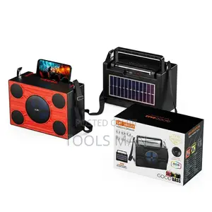 Lp V88 Sun Solar Bluetooth Speaker With RGB Party Lights
