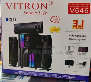 Multimedia Speaker System With Bluetooth Connectivity