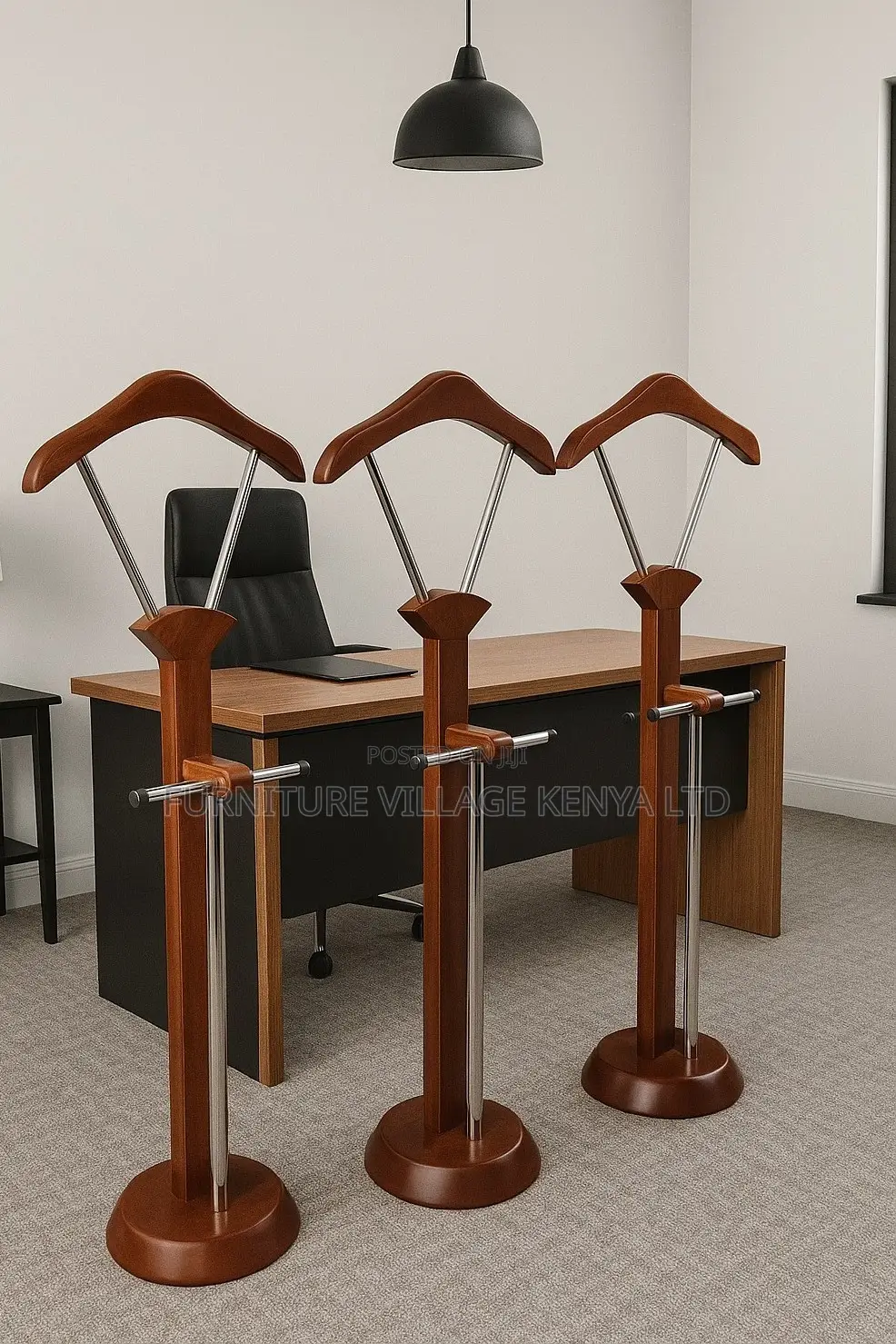 Executive Brown Mahogany Coat Hanger