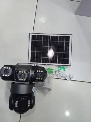Vts28 Triple Lens 360° Solar Security Camera With Motion Tracking