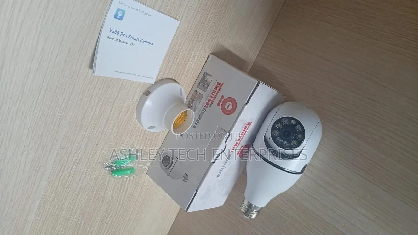 V380 Ultra-clear Single Bulb Lens Wifi Surveillance Camera