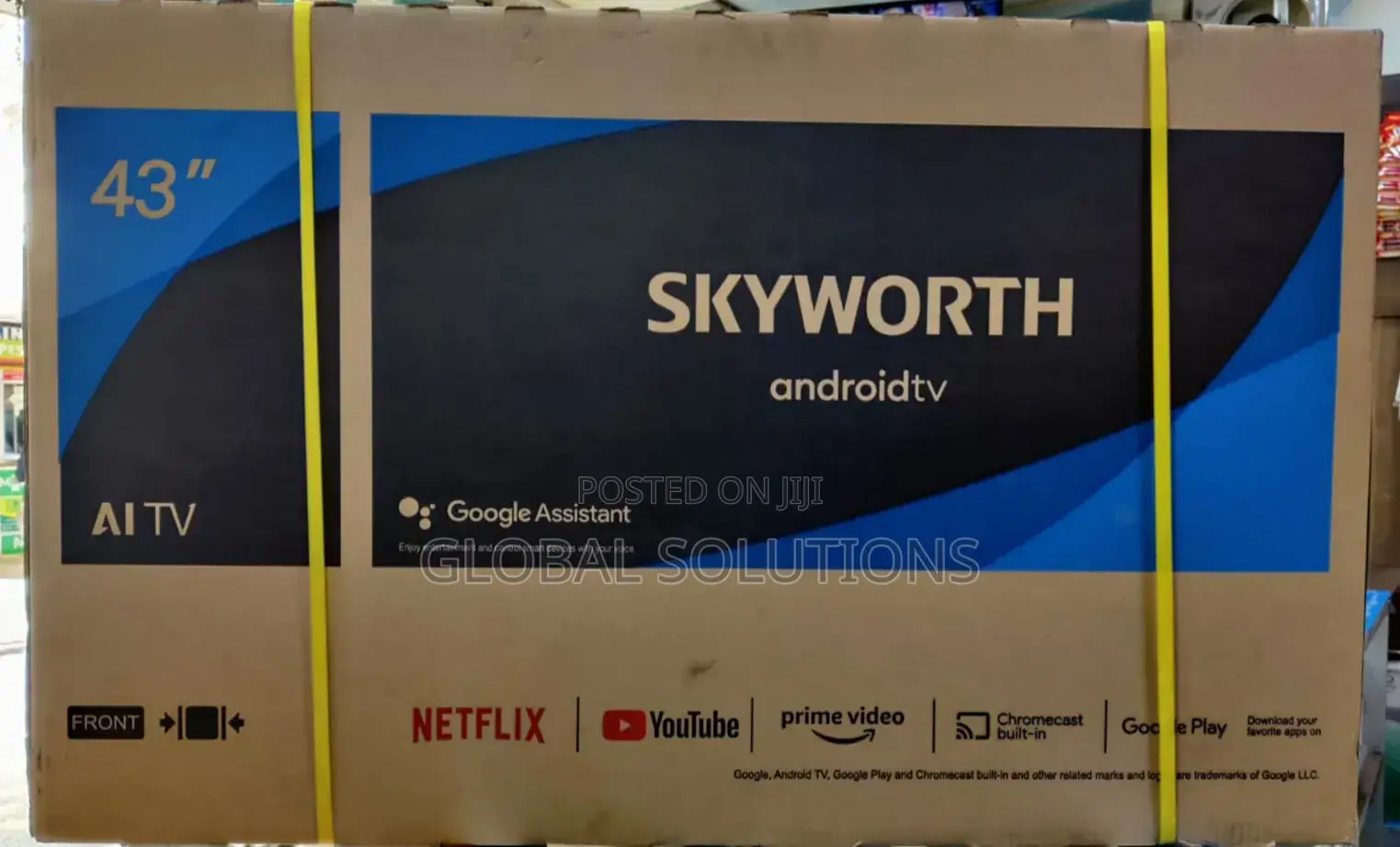 Skyworth 32" Smart Android Tv Featuring Integrated Google Assistant