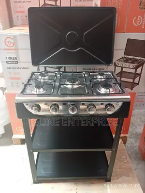Eurochef 5 Burner Standing Cooker With Shelves
