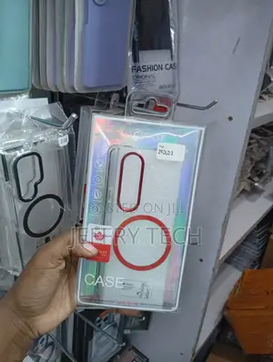 Samsung Galaxy Z Fold 3 Electroplated Red Borders Cover