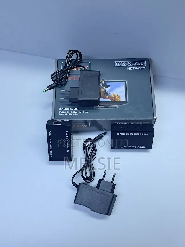 60 Meter Hdmi Extender Tx Rx Over Ethernet Cat5e Cat6