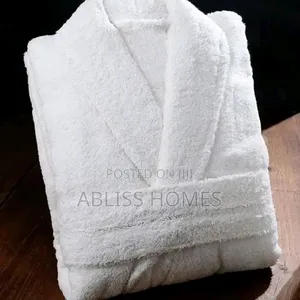 White Cotton Bathrobe