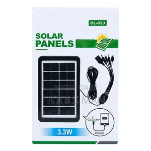 Cclamp Cl-633 Portable 3.3w Solar Panel Phone Charger