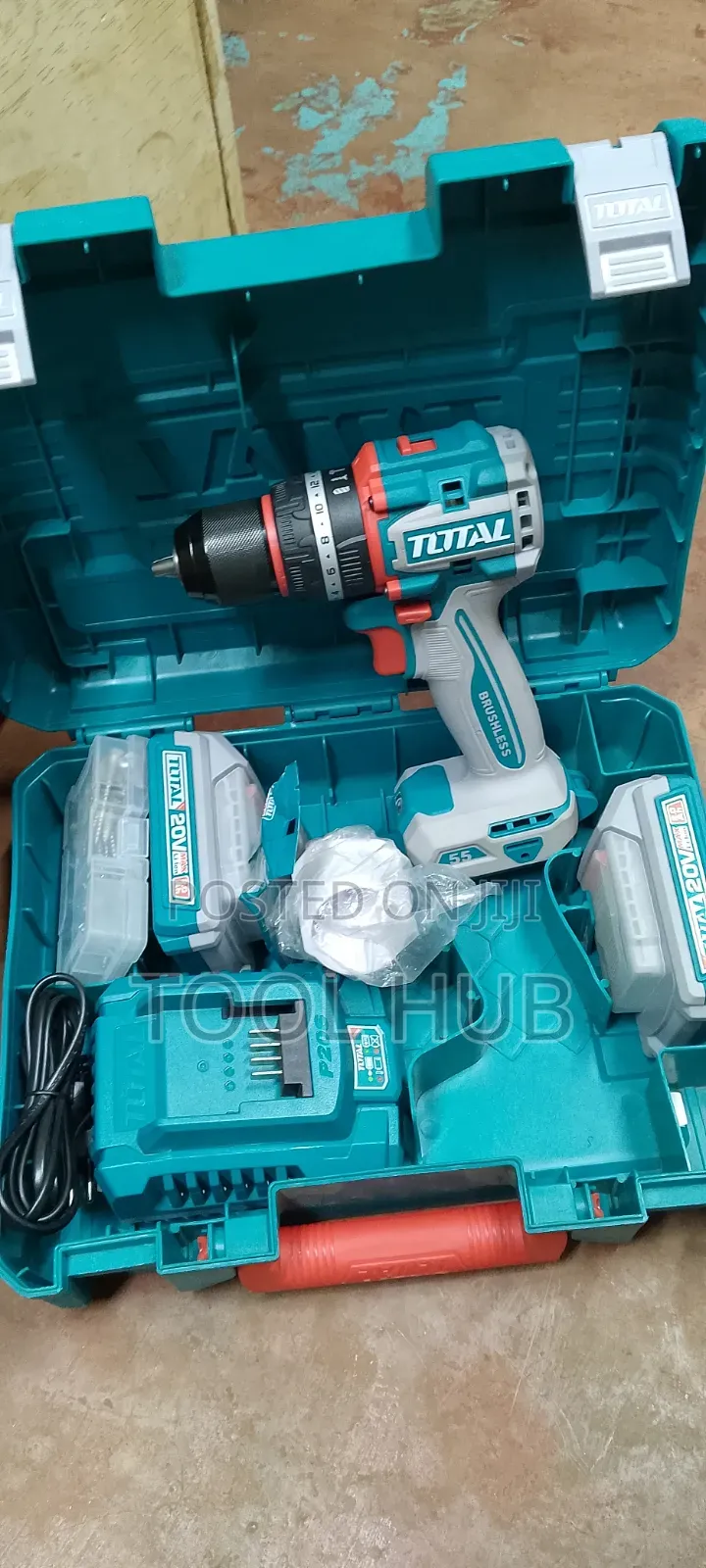 Total 20v Brushless Cordless Drill Kit