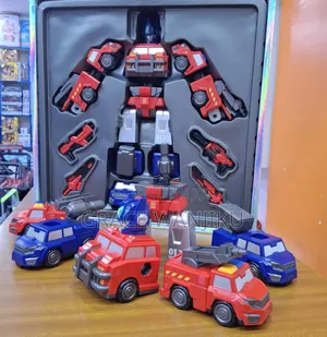 Magnetic Robot Car ,Join Them To Form One Big Robot