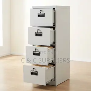 4-Drawer Office Cabinet With 4 Keys
