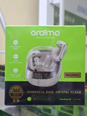 Oraimo Opensnap N2 Deep Bass Open-Ear True Wireless Earbuds