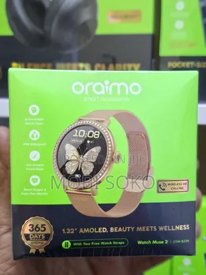 Oraimo Watch Muse 2 1.32" Amoled Diamond Appearance Smart Watch