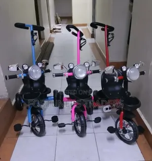 Tricycle With Push Handle