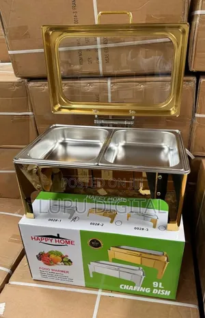 *002#2 Golden Rectangle Hydroli Lid With Glass Double 9l*