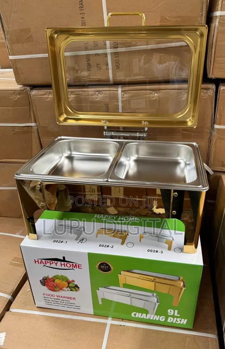 *002#2 Golden Rectangle Hydroli Lid With Glass Double 9l*