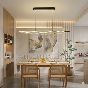 Modern Linear Wavy Led Pendant Light