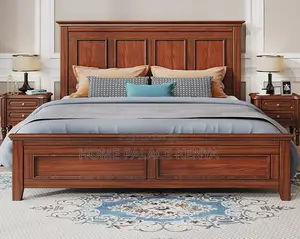 Antique Bed: Mahogany King Bed With Nightstands