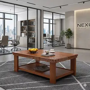 Coffee Table; Mahogany Premium Office Polished Coffee Table