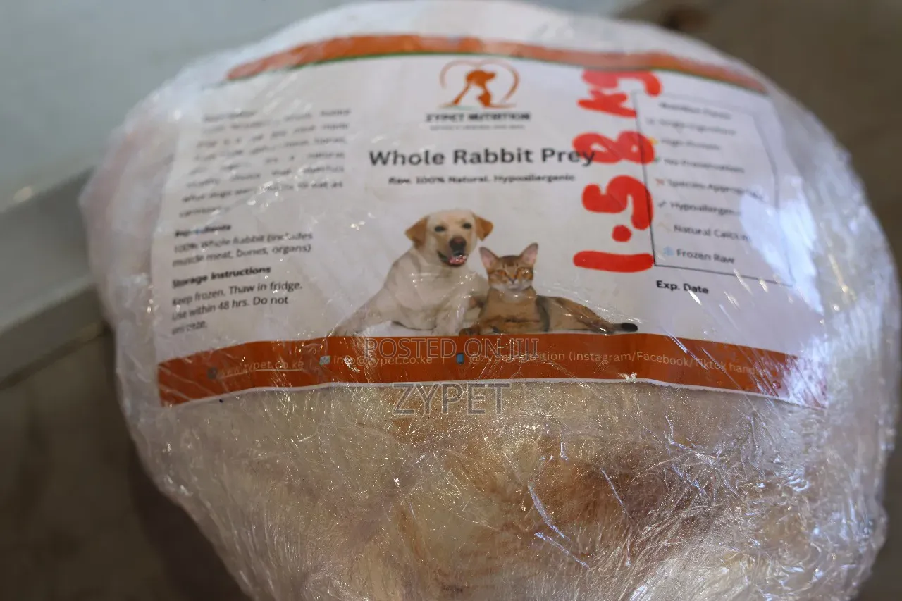 Frozen Raw Whole Prey Rabbit Meat