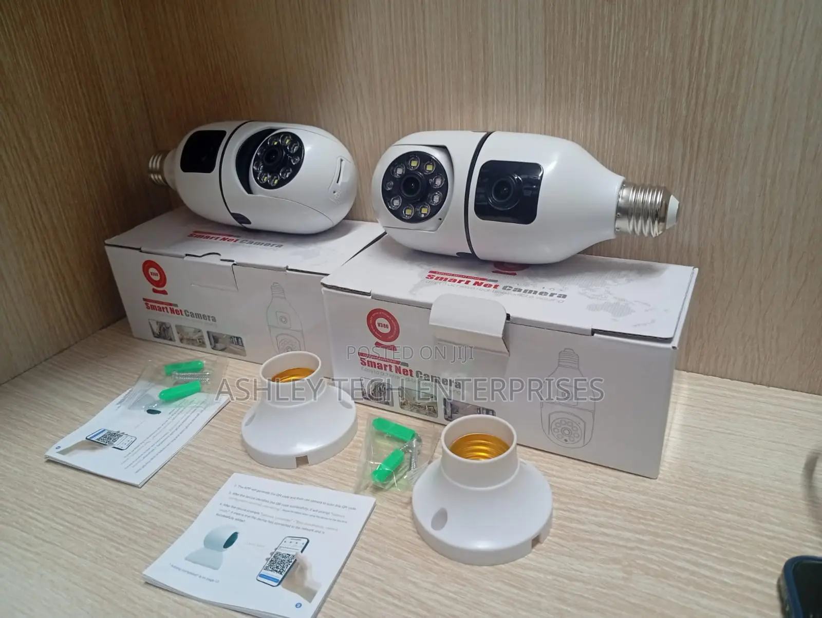 Premium Dual Lens Bulb CCTV Camera With Night Vision