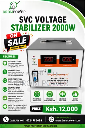 SVC 2000w Voltage Stabilizer